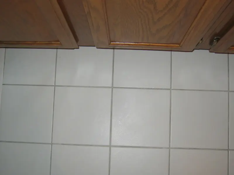 Kitchen tile and grout after